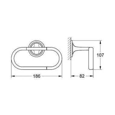 "Grohe Ondus" tualetinio popieriaus laikiklis 40377000