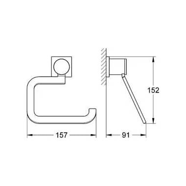 "Grohe Allure" tualetinio popieriaus laikiklis 40279000