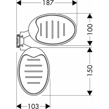 "Hansgrohe" žiepju trauks "Raindance Cassetta" 28698000