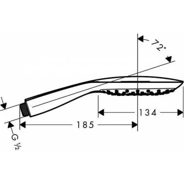 "Hansgrohe PuraVida" rankinis dušas 28557400