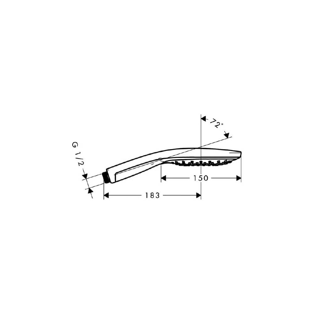 "Hansgrohe" lietaus dušas "Raindance Select S 150 Air 3jet" 28587000