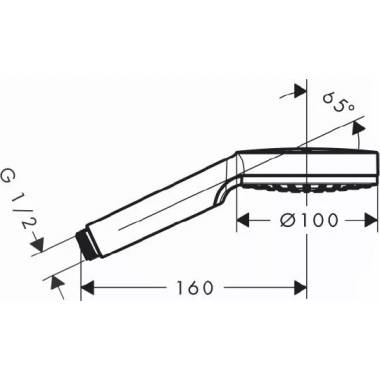 "Hansgrohe" rankinis dušas "Crometta 1jet" 26331400