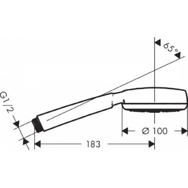 "Hansgrohe" rankinis dušas "Crometta 100 1jet" 26825400