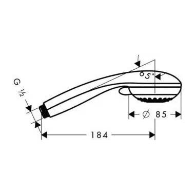 "Hansgrohe" lietaus dušas "Crometta 85 Multi" 28563000