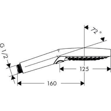 "Hansgrohe Raindance Select S 120 3 srovių rankinis dušas 26530000