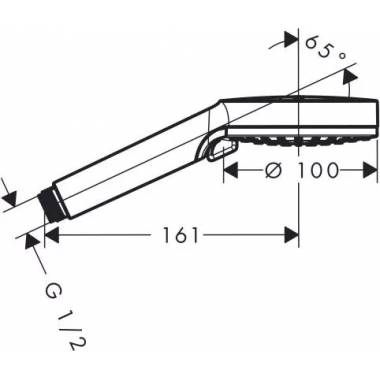 "Hansgrohe" lietaus dušas "Crometta Vario EcoSmart" 26332400