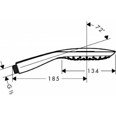 "Hansgrohe PuraVida" rankinis dušas 28557000