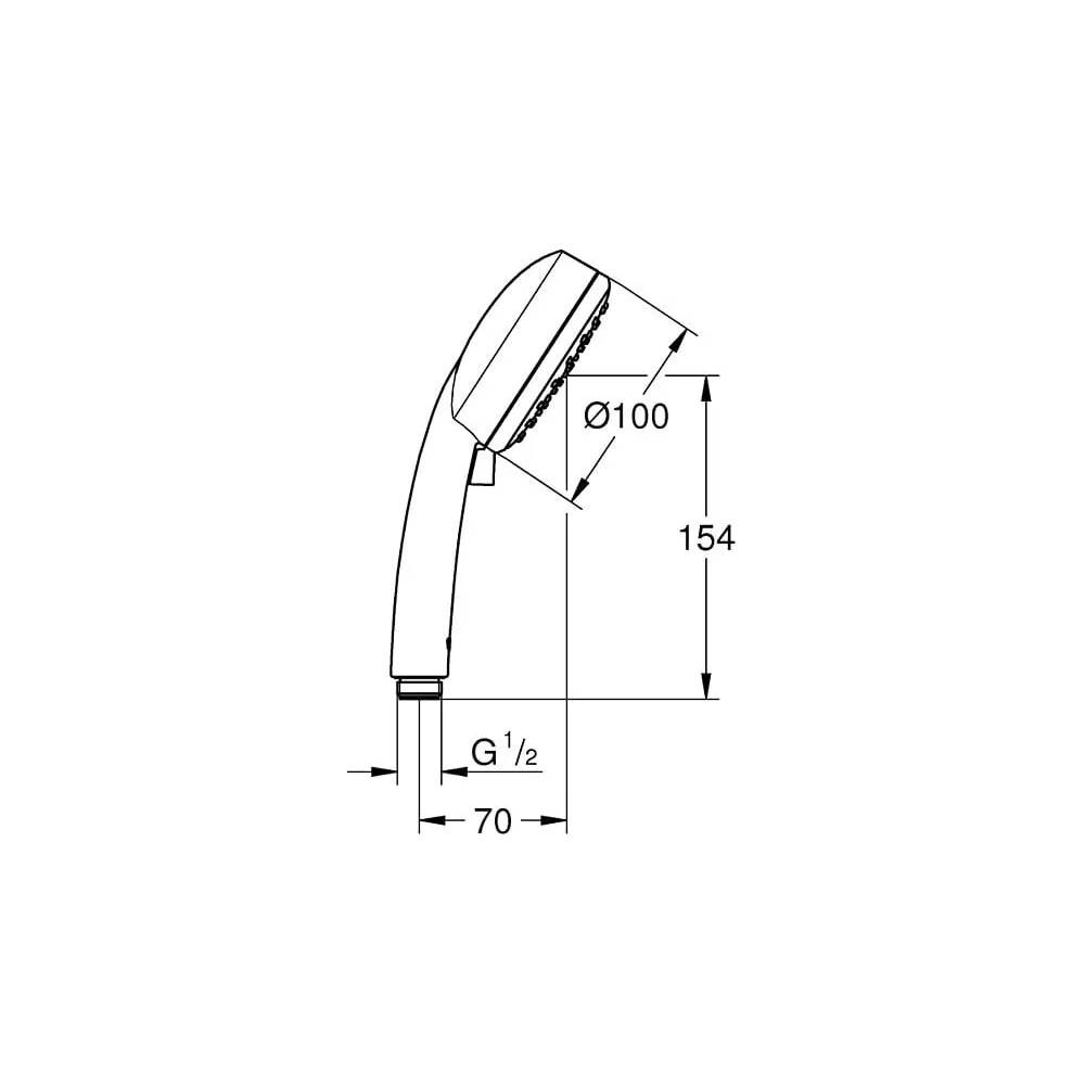 "Grohe rokas" dušas "Tempesta Cosmopolitan" 27571002