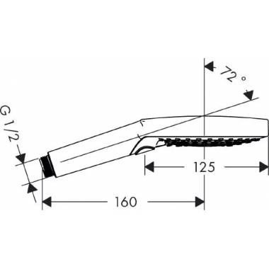 "Hansgrohe Raindance Select S 120 3 srovių rankinis dušas 26530400