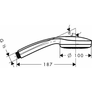 "Hansgrohe" dušo kabina "Croma 100 Multi" 28536000