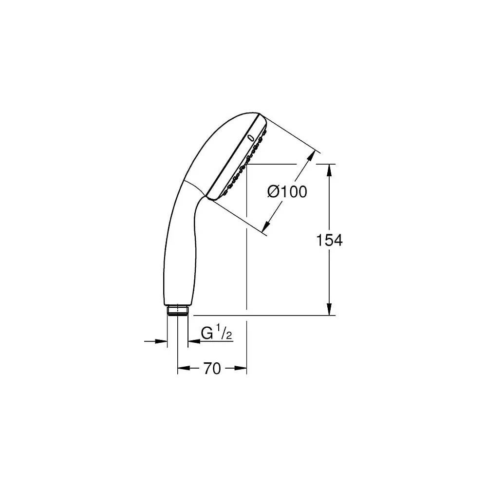 "Grohe" rankinis dušas "New Tempesta" 27923001