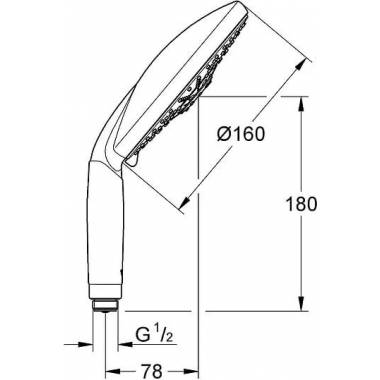 Grohe rokas duša Rainshower Classic 28765000