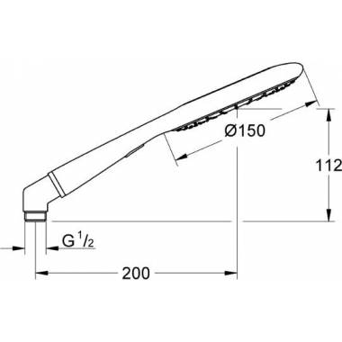 "Grohe" lietaus dušas "Rainshower Icon" 27639000