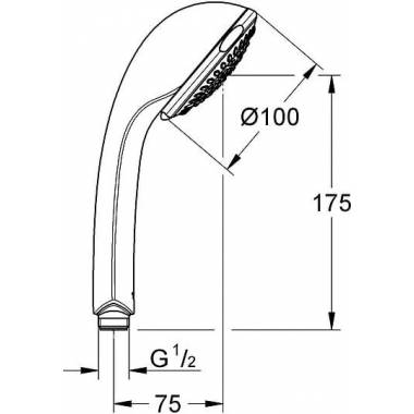 "Grohe Relexa Trio" rankinis dušas 28793000