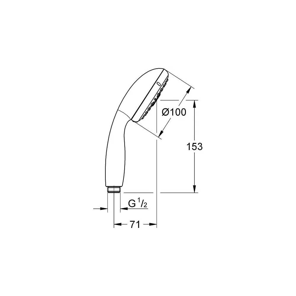 "Grohe" rankinis dušas "Tempesta" Naujas 28578002