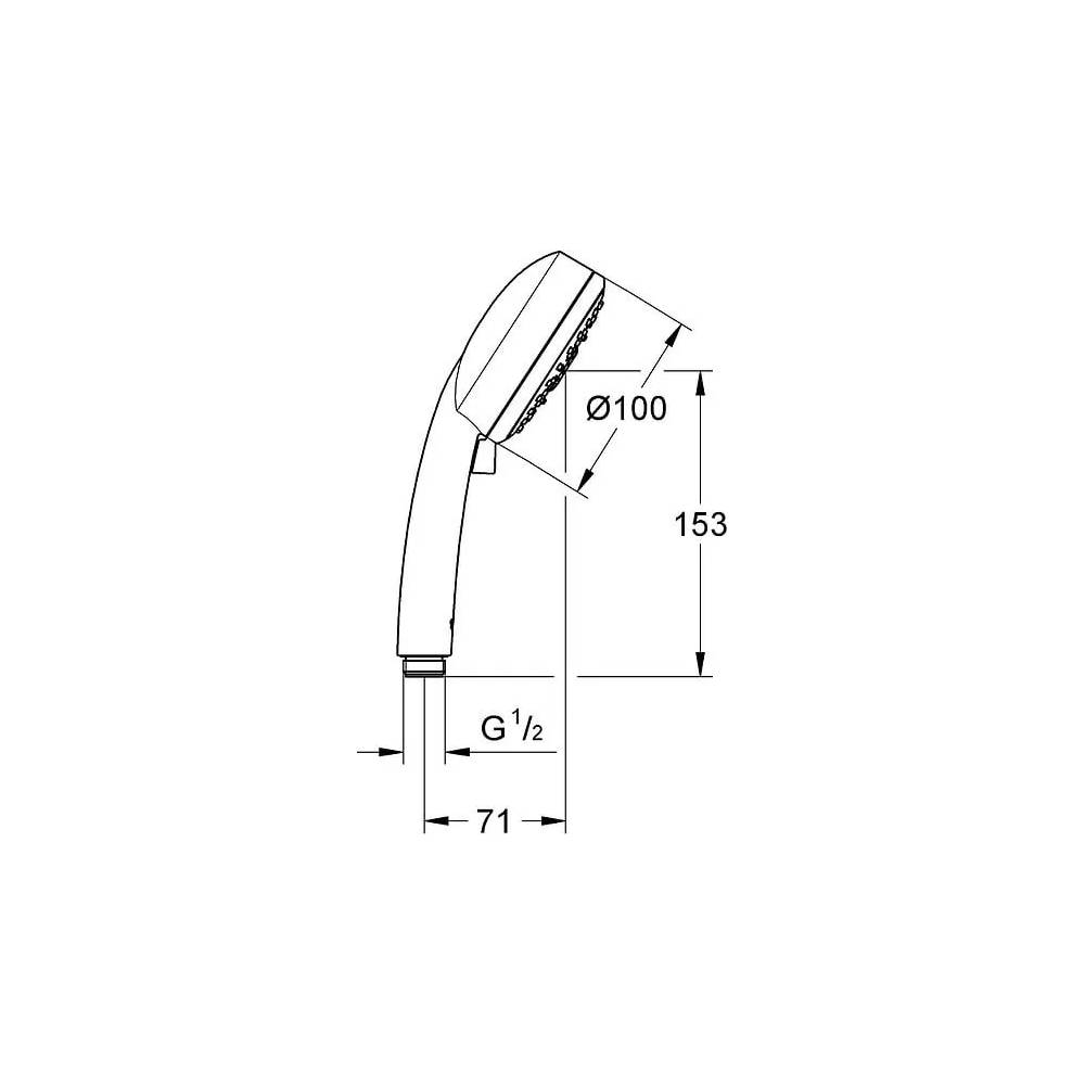 "Grohe rokas" dušas "Tempesta Cosmopolitan" 27573002