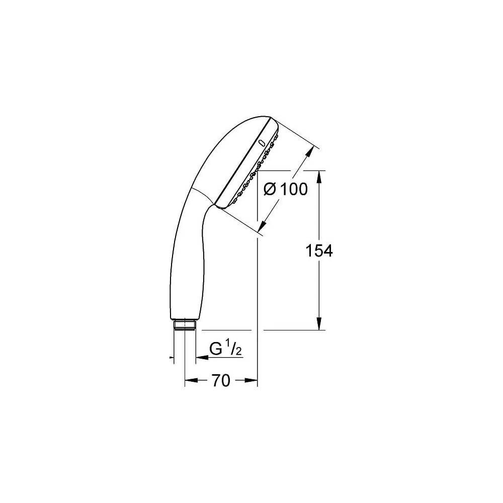 "Grohe" rankinis dušas "New Tempesta" 26161001