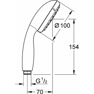 "Grohe" rankinis dušas Tempesta New 2759710E