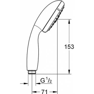 "Grohe" rankinis dušas "New Tempesta" 28419002