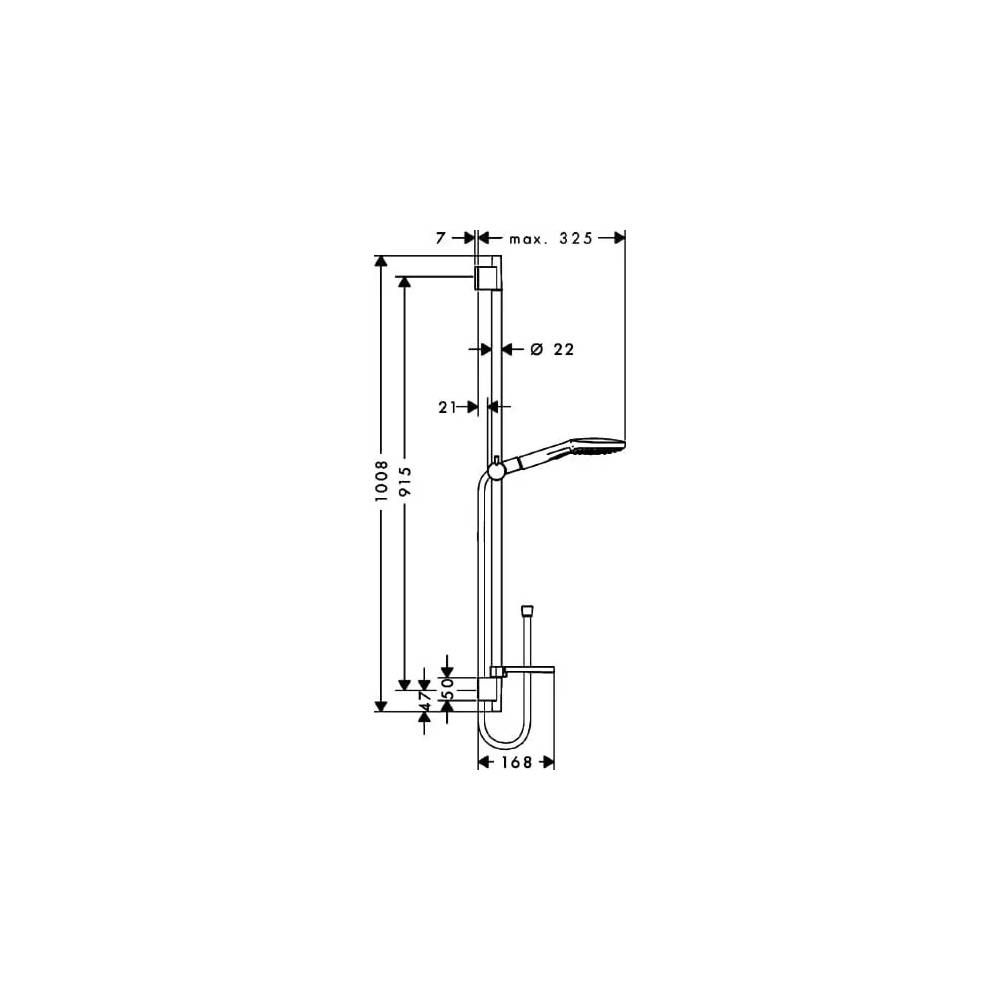 "Hansgrohe" dušo rinkinys "Raindance Select E 120" 26621400