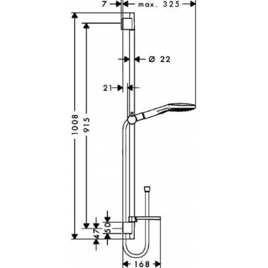 "Hansgrohe" dušo rinkinys "Raindance Select E 120" 26621400