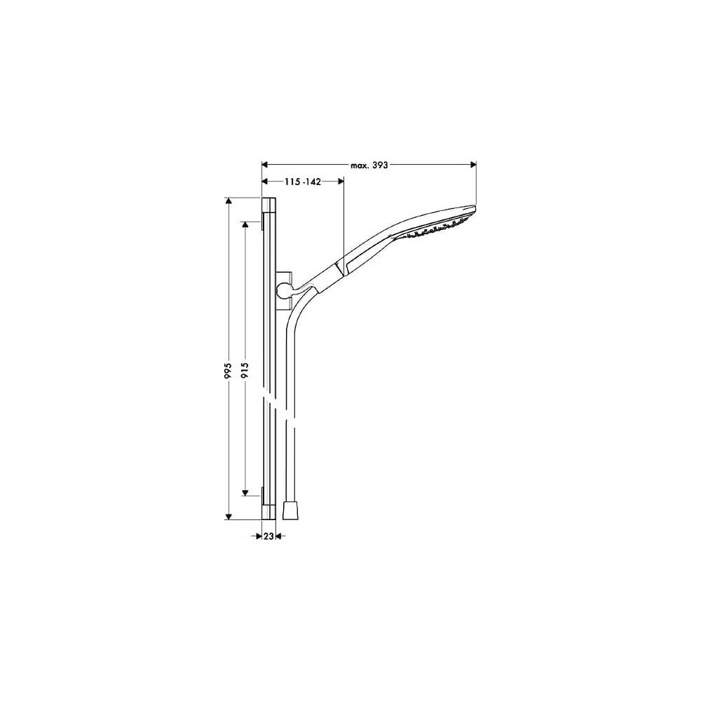 "Hansgrohe" dušo rinkinys "Raindance Select S 150" 26626000