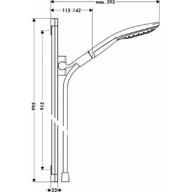 "Hansgrohe" dušo rinkinys "Raindance Select S 150" 26626000