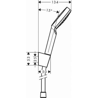 "Hansgrohe" dušo rinkinys "Crometta 1jet" 1,60 m 26567400