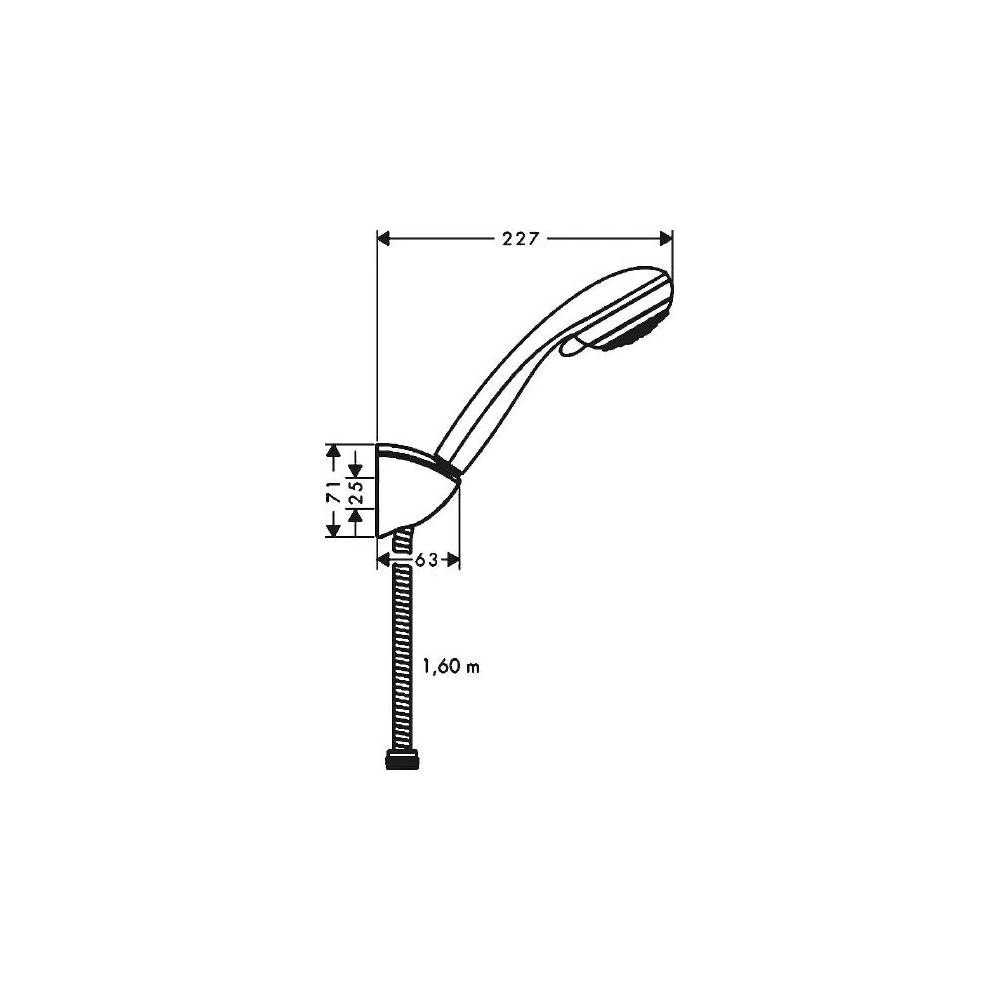 "Hansgrohe" dušo rinkinys "Crometta 85 Variojet" 27559000