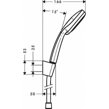 "Hansgrohe" dušo rinkinys "Croma 100 Vario" 27592000