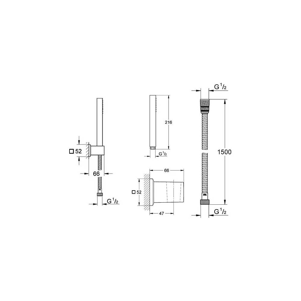 "Grohe" dušo rinkinys "Cube" 27889000