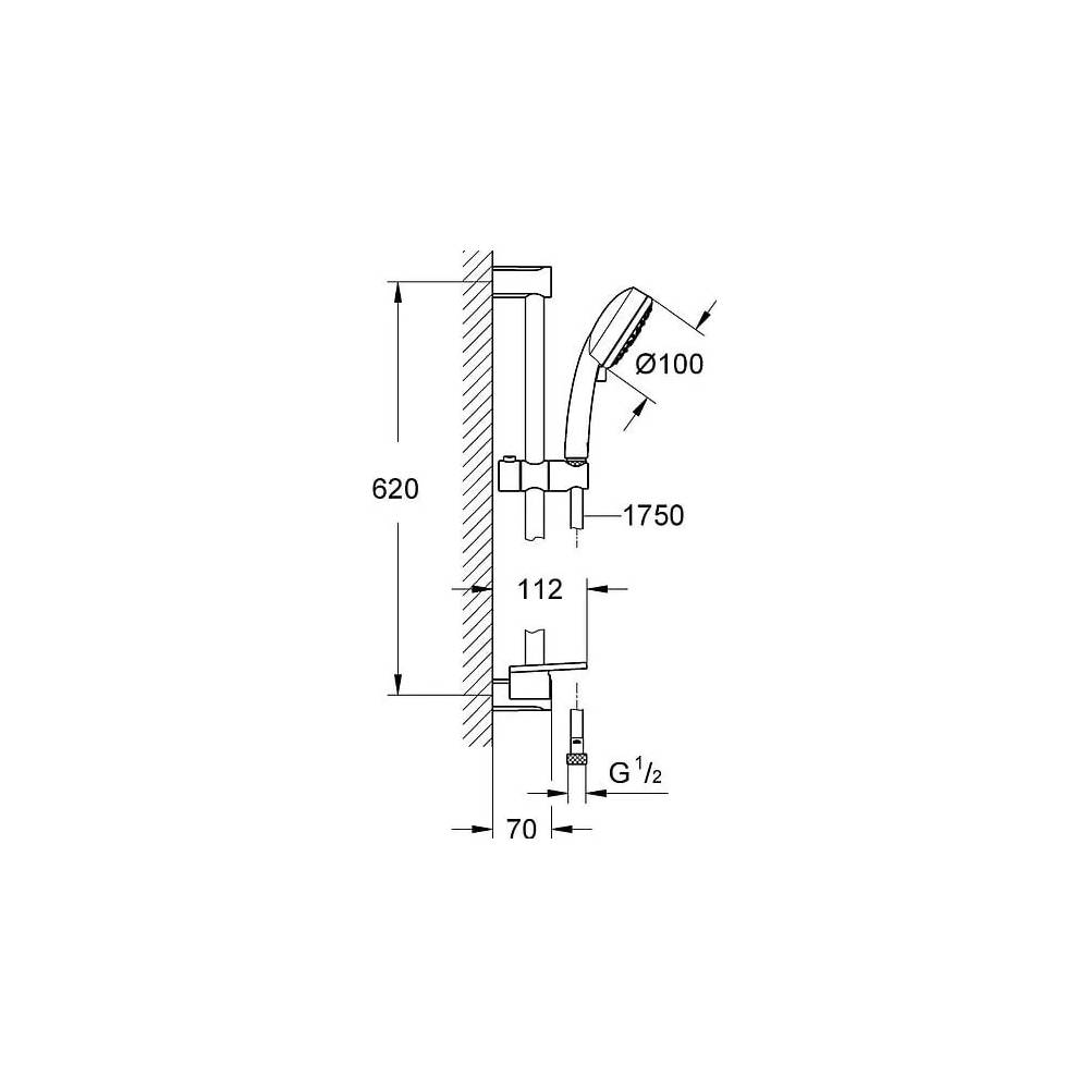 "Grohe" dušo rinkinys "New Tempesta Cosmopolitan" 27577002