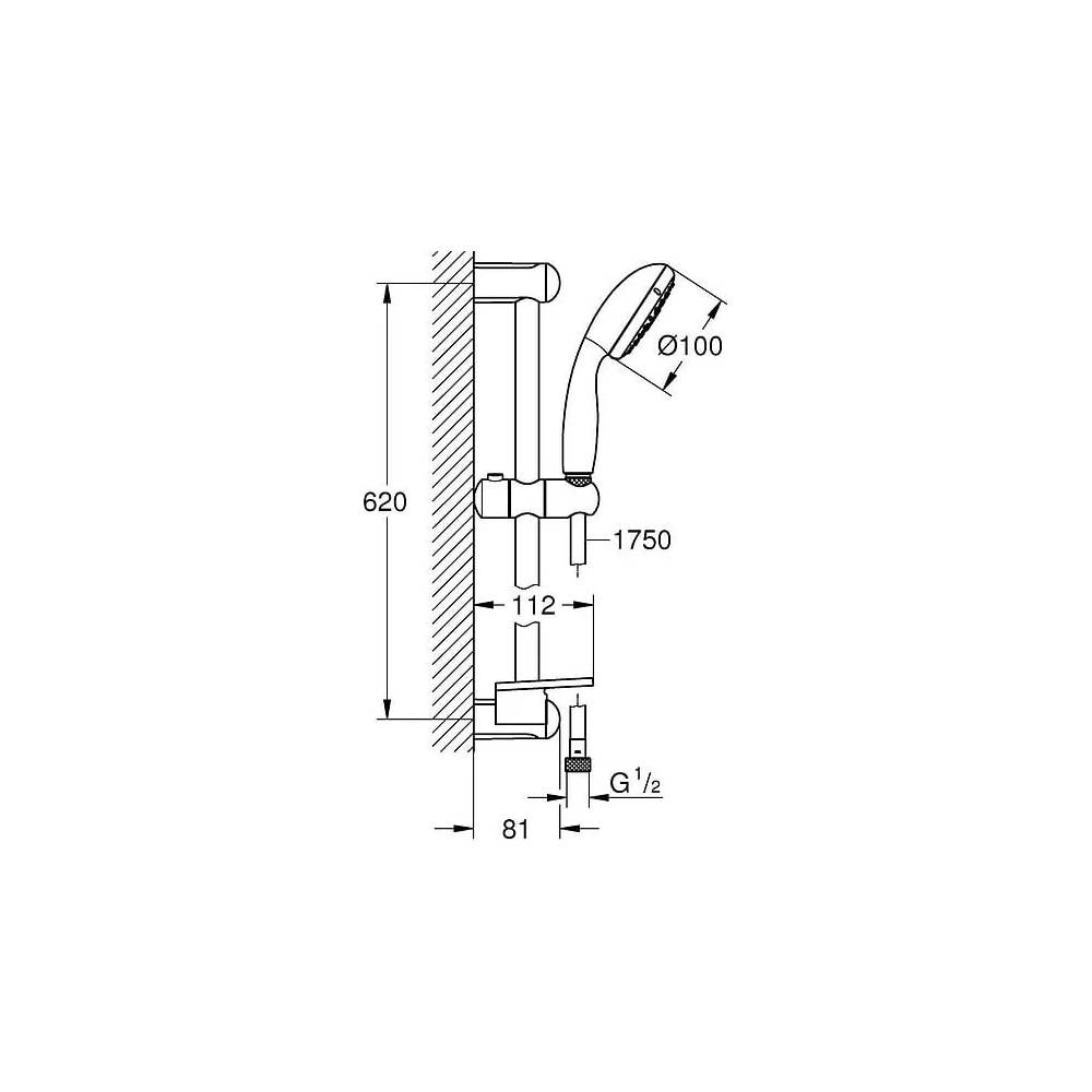 "Grohe" dušo rinkinys "New Tempesta" 27600001