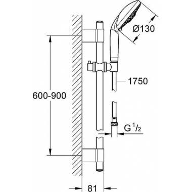 "Grohe" dušo rinkinys "Rainshower Classic" 28769001