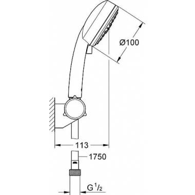 "Grohe" dušo rinkinys "Tempesta Cosmopolitan" 27584002