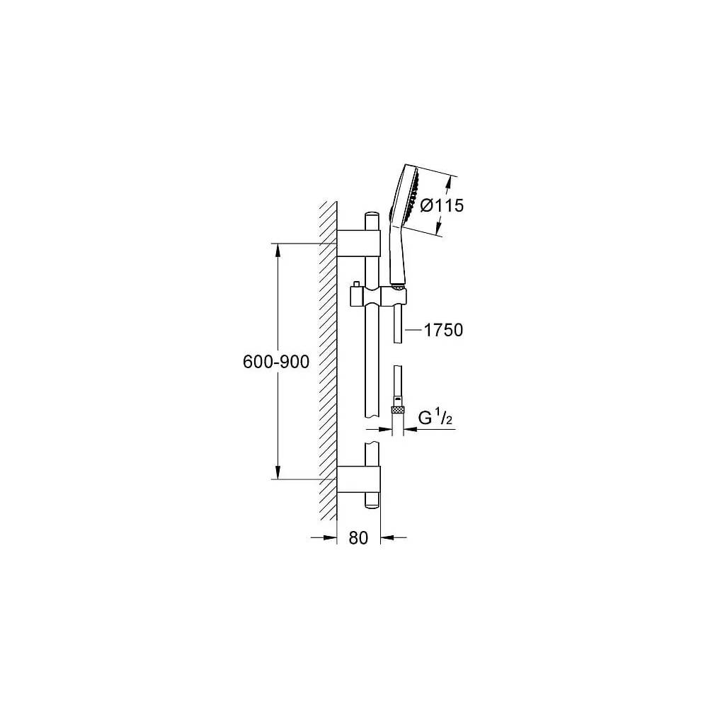 "Grohe" dušo rinkinys "Power&Soul Cosmopolitan" 115 27755000