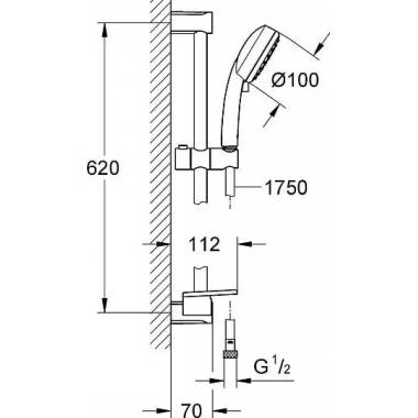 "Grohe" dušo rinkinys "Tempesta Cosmopolitan" 27928002