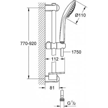 "Grohe" dušo rinkinys "Euphoria 110 Champagne" 27227001