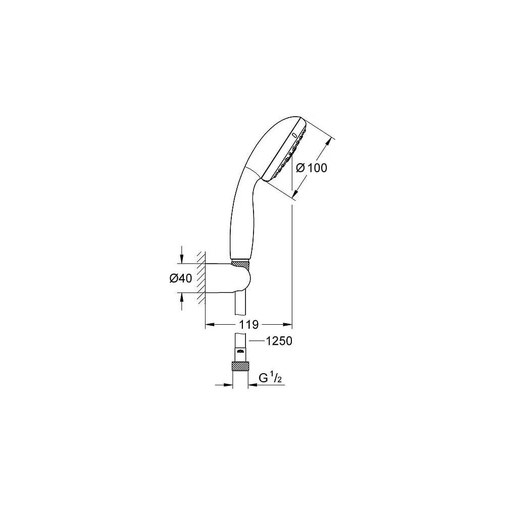 "Grohe" dušo rinkinys "New Tempesta" 27799001