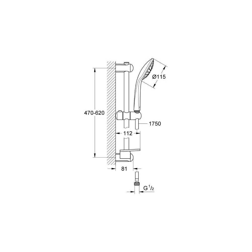 "Grohe" dušo rinkinys "Euphoria 110 Mono" 27266001