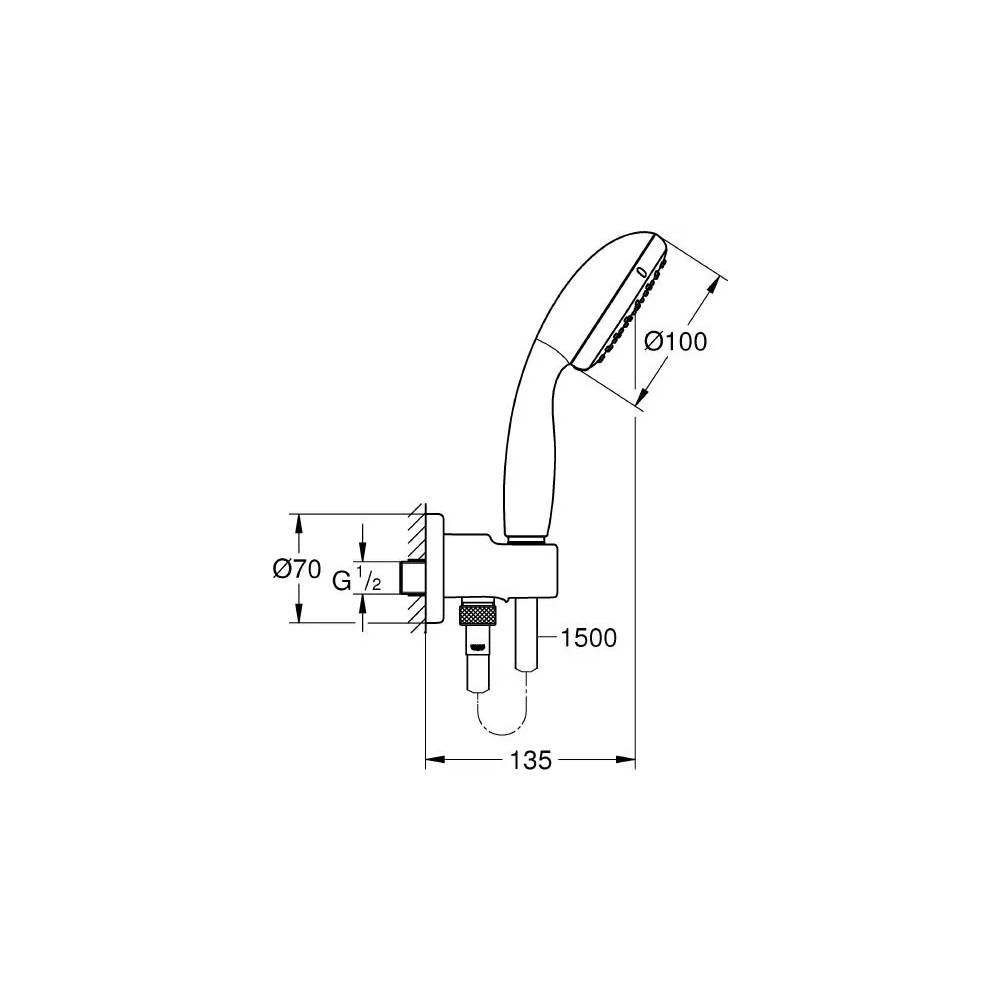 "Grohe" dušo rinkinys "New Tempesta" 26406001