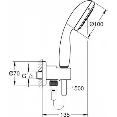 "Grohe" dušo rinkinys "New Tempesta" 26406001