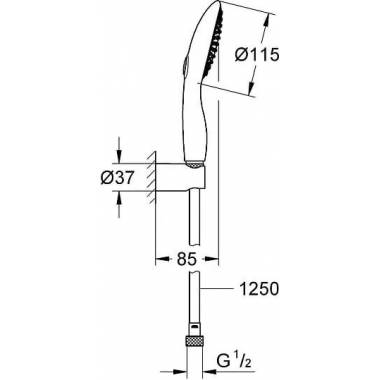 "Grohe" dušo rinkinys "Power&Soul" 115 27839000