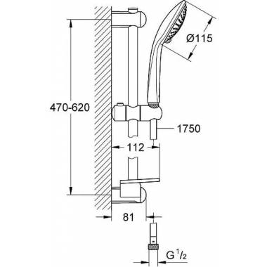 "Grohe" dušo rinkinys "Euphoria 110 Champagne" 27232001