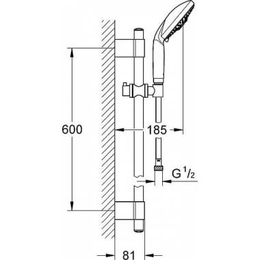 "Grohe" dušo rinkinys "Rainshower Classic" 28767001