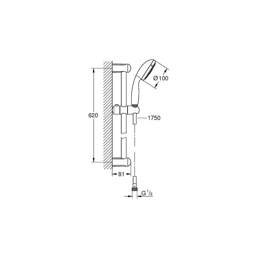 "Grohe" dušo rinkinys "New Tempesta" 27645001