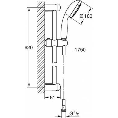 "Grohe" dušo rinkinys "New Tempesta" 27645001