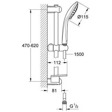 Grohe dušas komplekts Euphoria 110 Duo 27242001