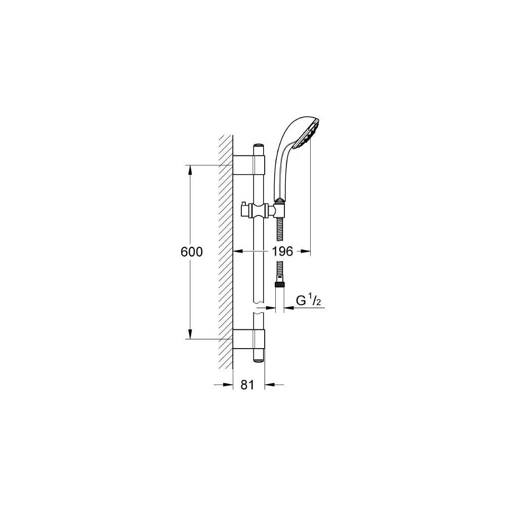 "Grohe" dušo rinkinys "Relexa 100 Five" 28964001