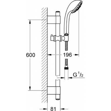 "Grohe" dušo rinkinys "Relexa 100 Five" 28964001